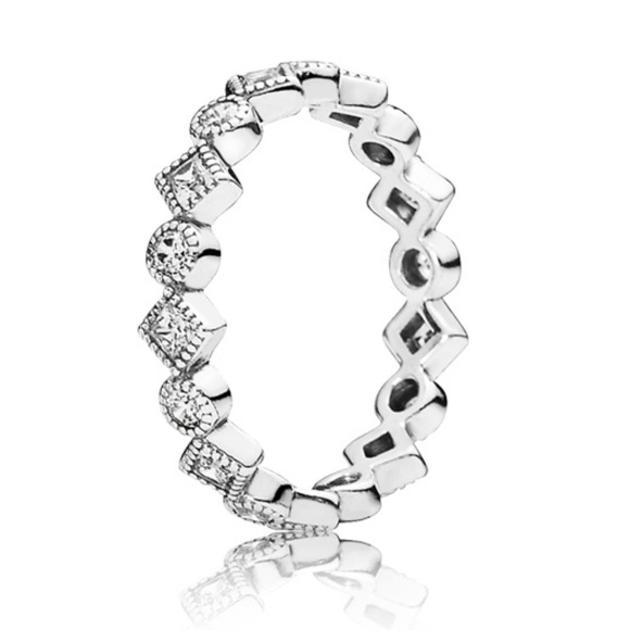 PANDORA ALLURING BRILLIANT PRINCESS RING - Picture 4 of 5